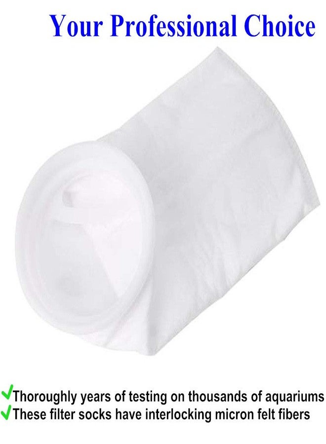 Honritone 4 Inch Ring by 15 Inch Long Filter Socks 5 Micron - Aquarium Sump Pond Felt Fabric Filter Bag - 3 Pack (5 Micron) - Image 2